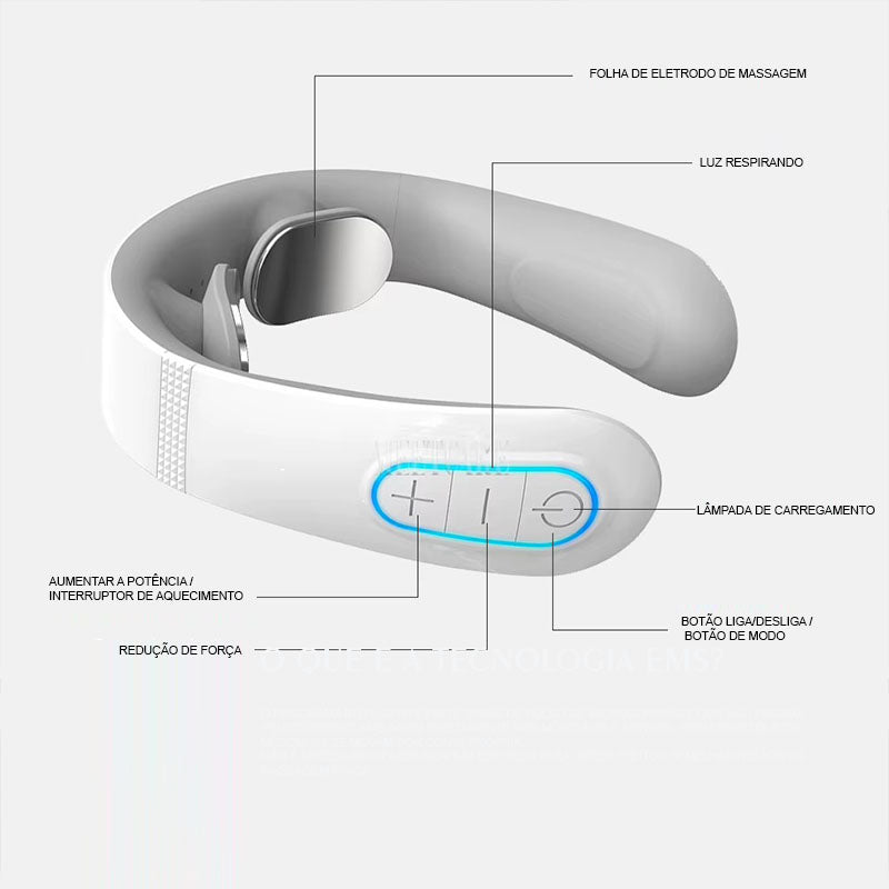 Massageador Cervical com Tecnologia EMS